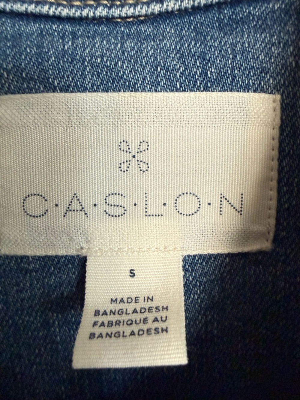CASLON Short Sleeve Denim Jacket - Light Blue - Small - Picture 6 of 6